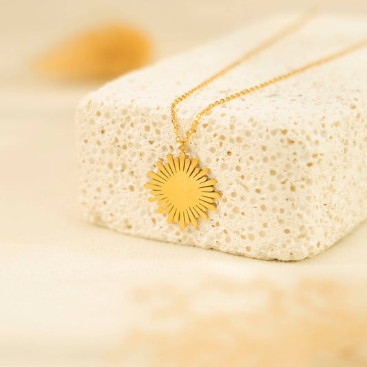 Edelstahl Schmuck Kette Sonne