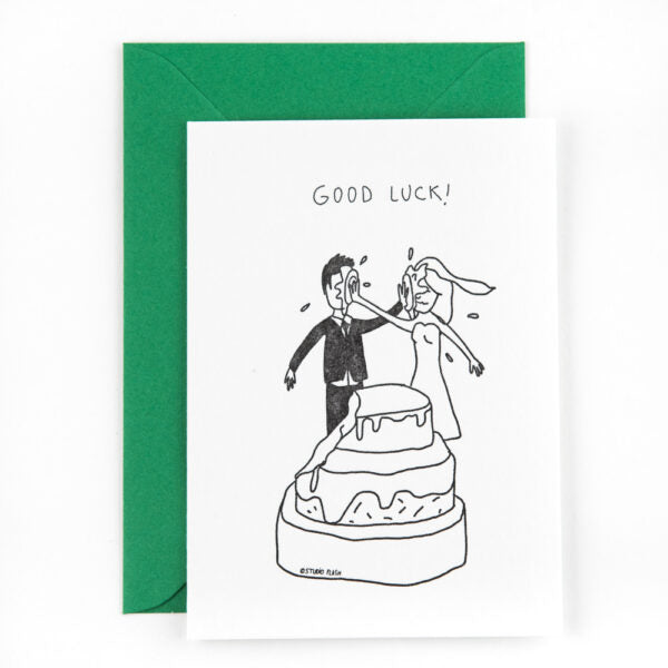 Hochzeitskarte „Good Luck“