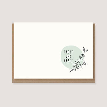 Klappkarte "Trost und Kraft"