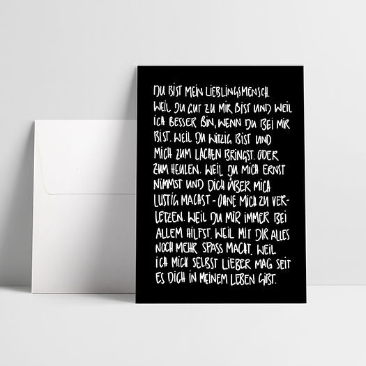 Klappkarte "Lieblingsmensch"