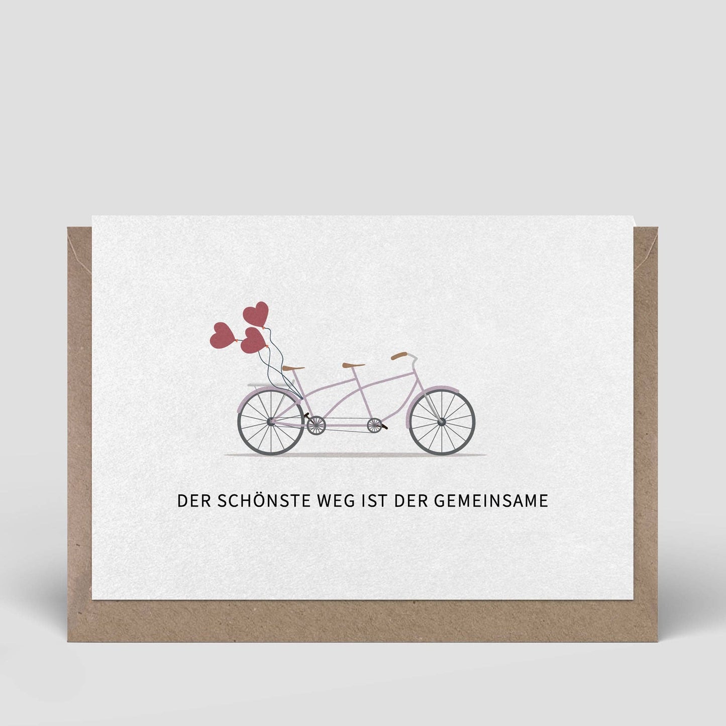 Klappkarte - Hochzeitskarte - Fahrrad