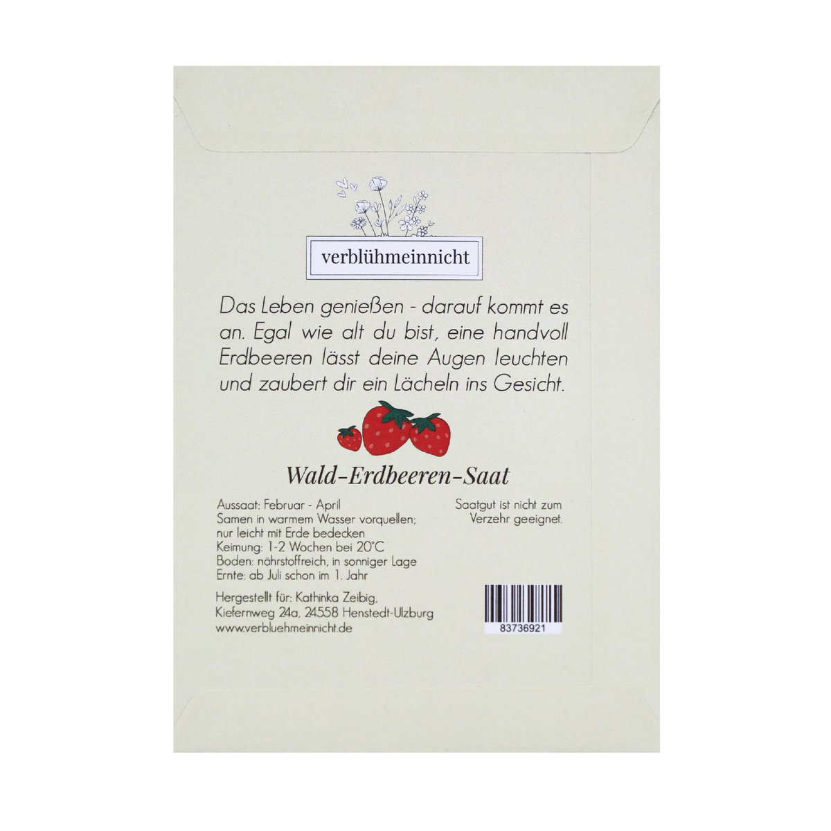 Wald-Erdbeeren-Saat | Hier kommt ein kleiner Glücksmoment für die Seele!