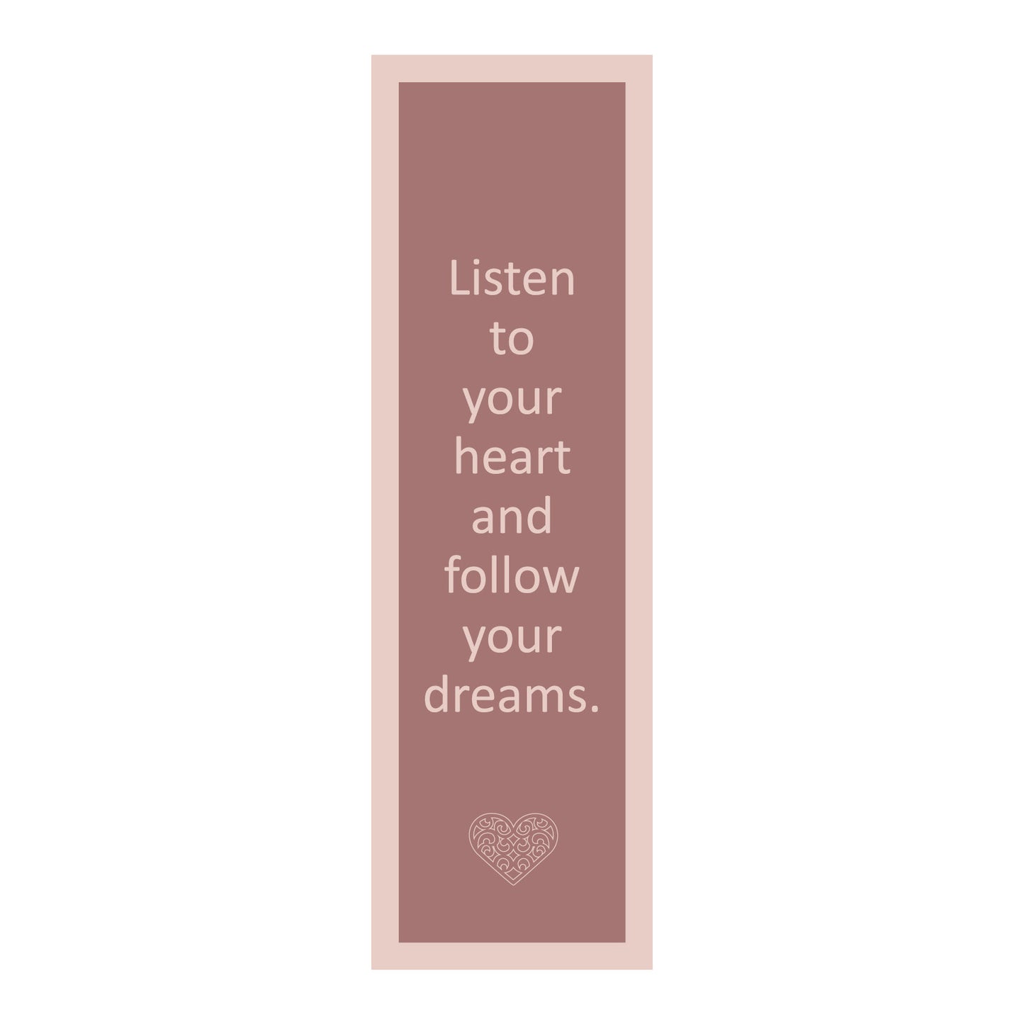 Lesezeichen mit Symbol backing card