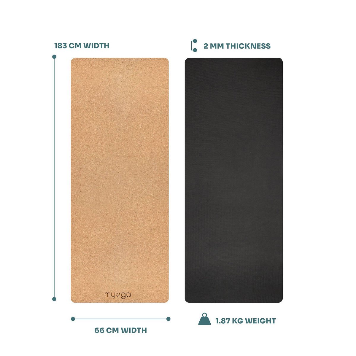 Yogamatte aus Kork | Travel Yoga Matte