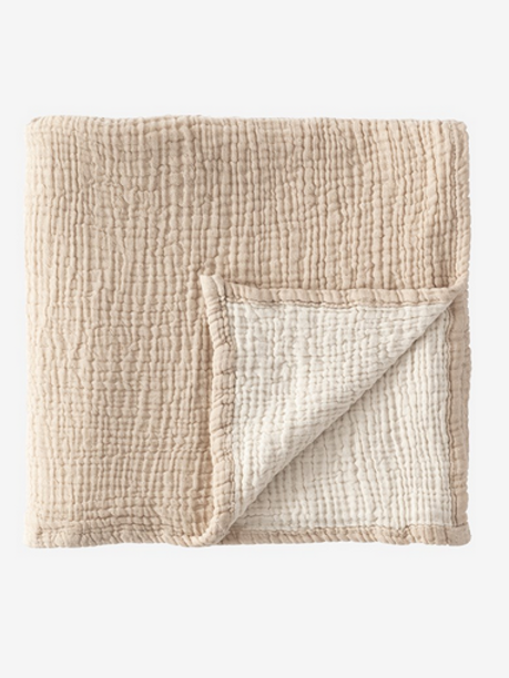 Babydecke Musselin | 100% Baumwolle Türkissimo beige