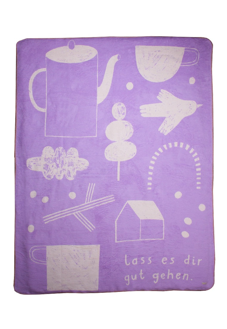 Kuscheldecke "Lass es dir gut gehen" Adelheid Anna Katharina Jansen