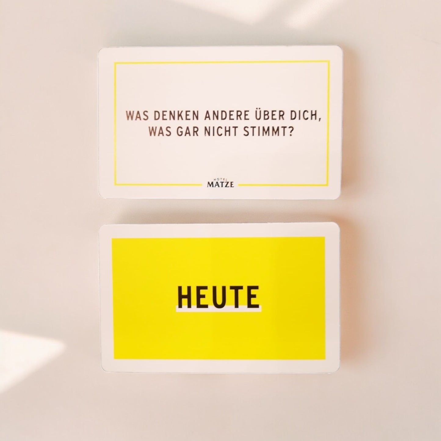 Darf ich dich das fragen? Hotel Matze Matze Hielscher beherzt Fragekarten