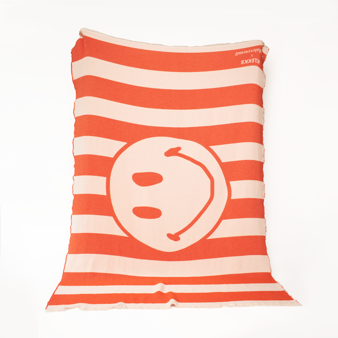 Baumwolldecke Klekks No.4 Smile