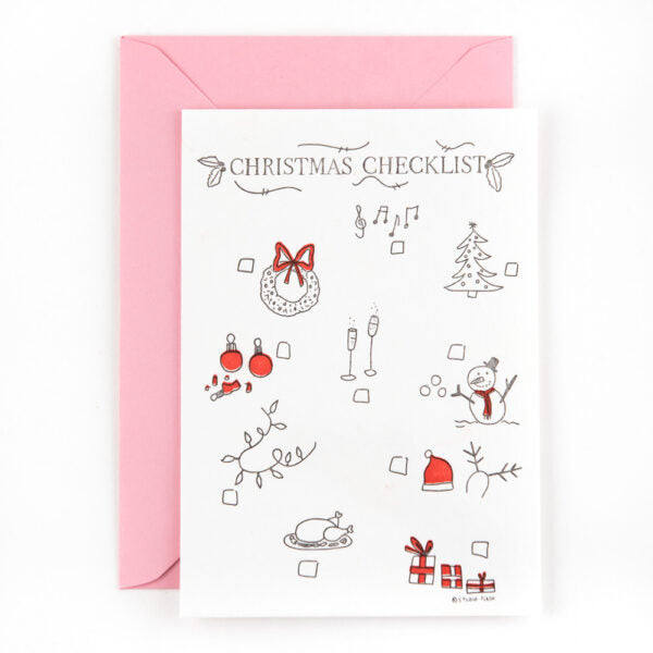 Klappkarte "Weihnachtschecklist"
