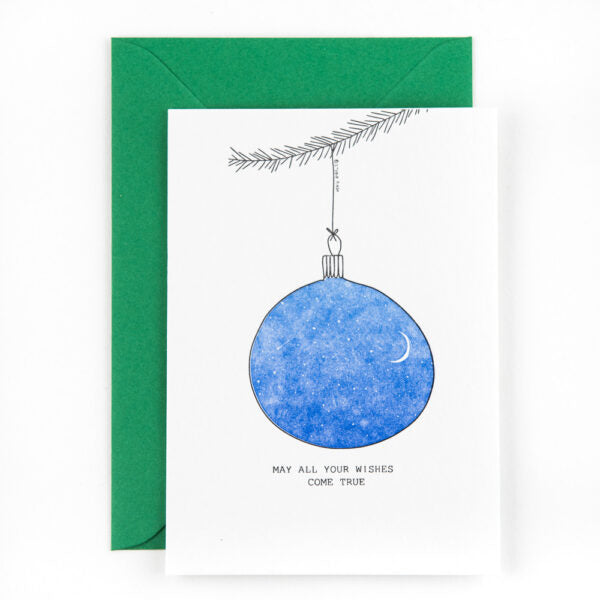 Klappkarte "Weihnachtskugel" Letterpress Studio FLash