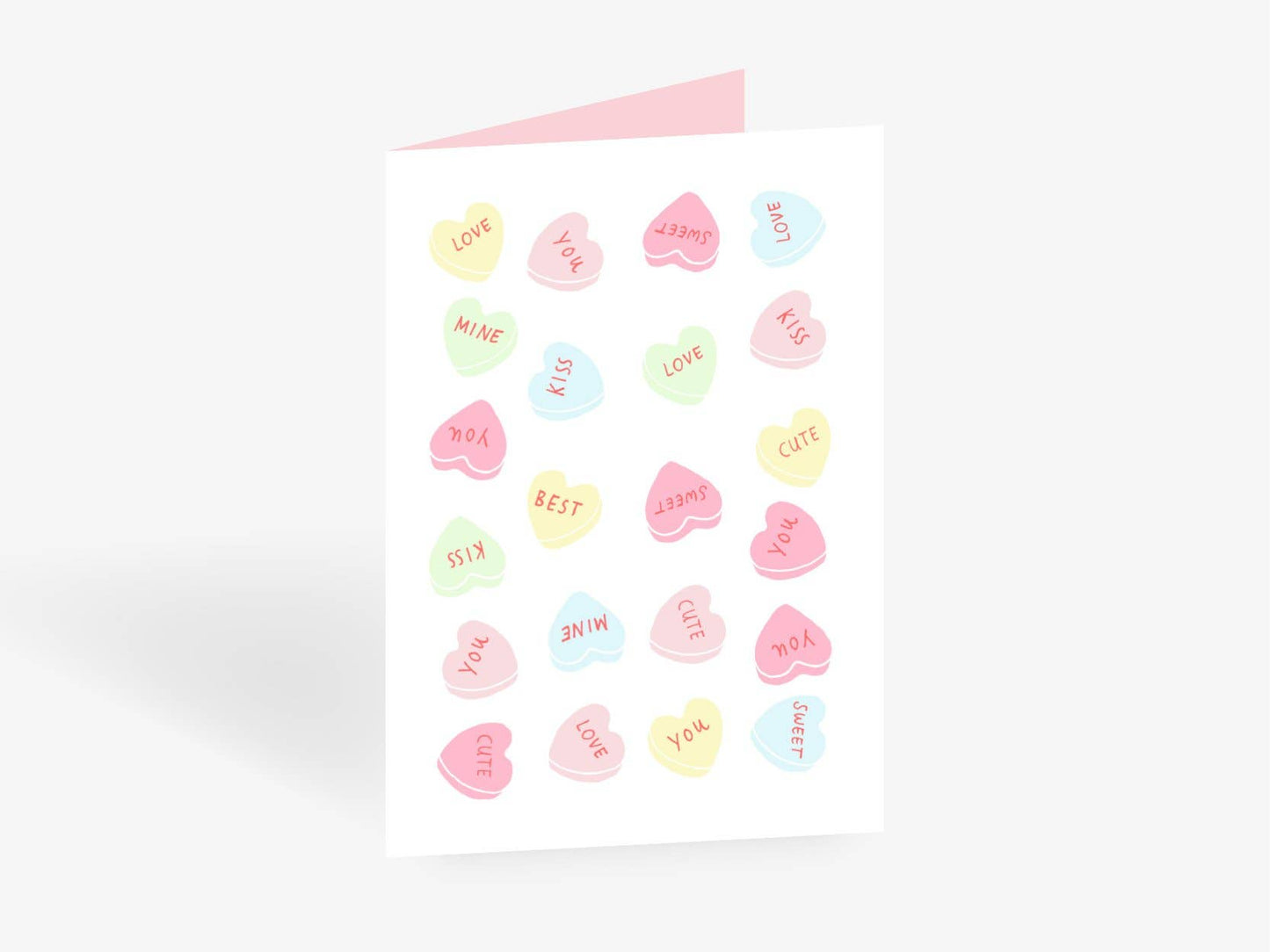 Grußkarte | Retro Hearts