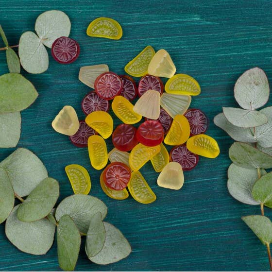 Portion Glück Fruchtgummi vegan Geschenk Glücksbringer