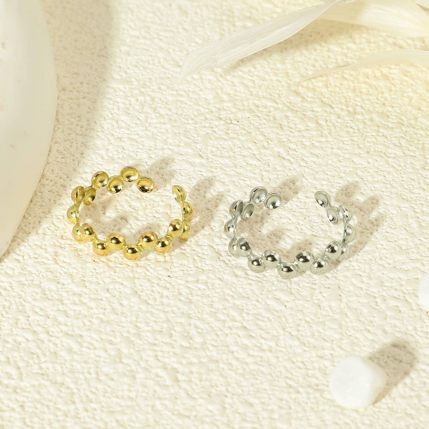 Schöner Silberring | Pünktchen