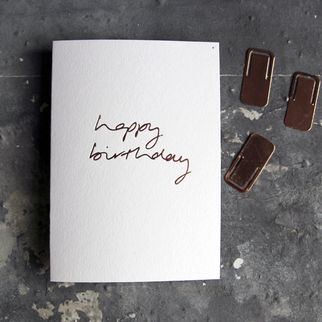 Klappkarte "happy birthday"