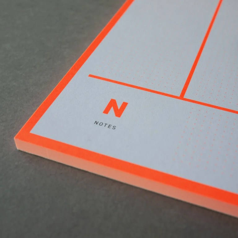 Wochenplaner neon orange fox & poet