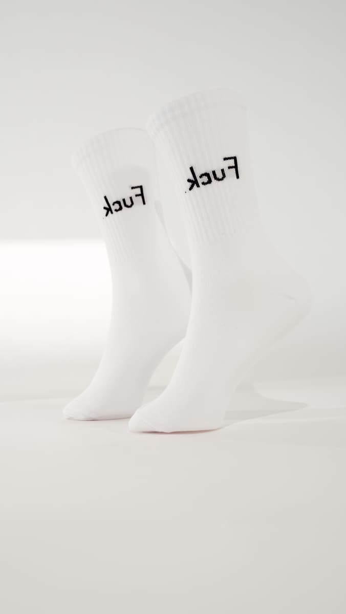 Tennissocken ".kcuF" arrel