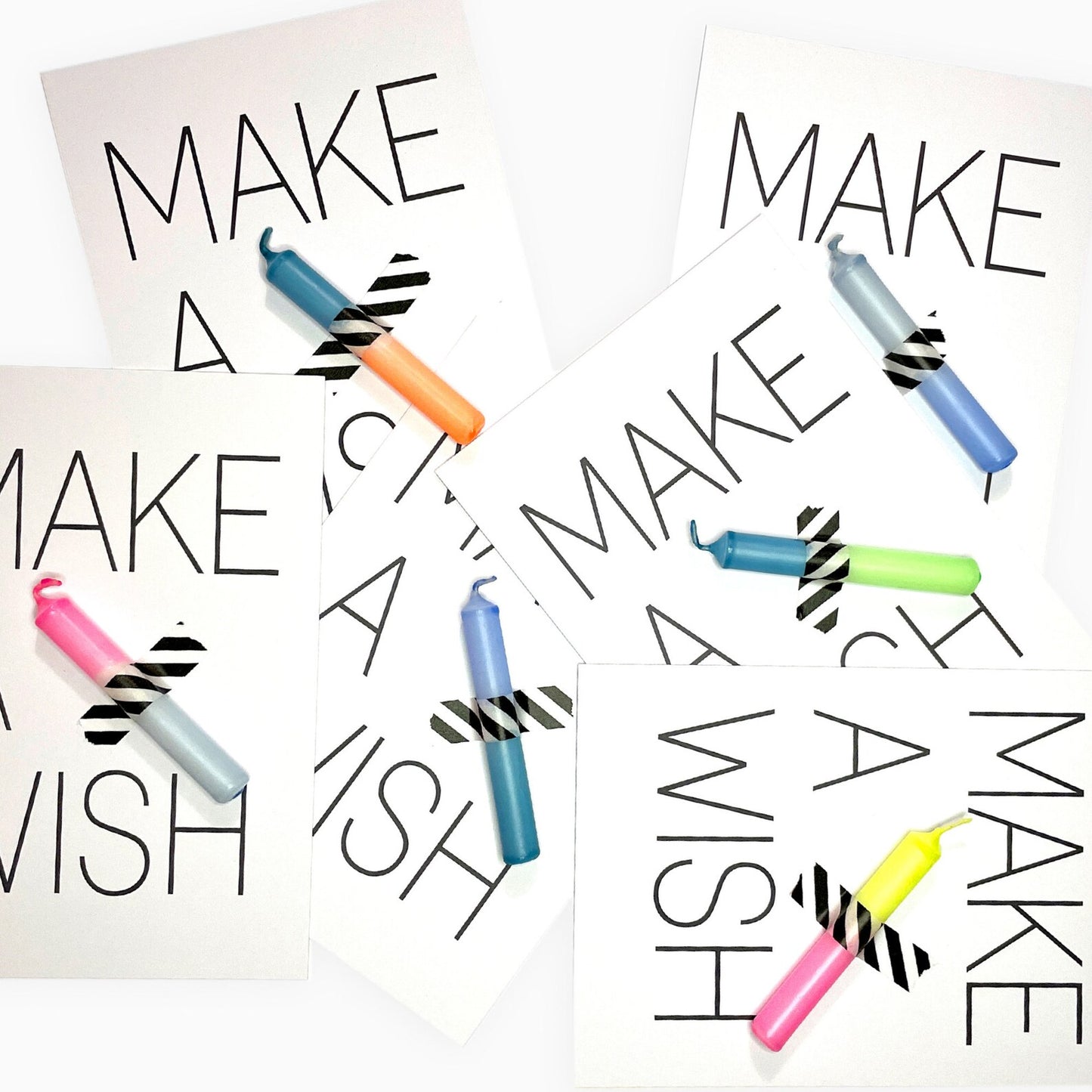 Karte mit Umschlag A5 mit Kerze