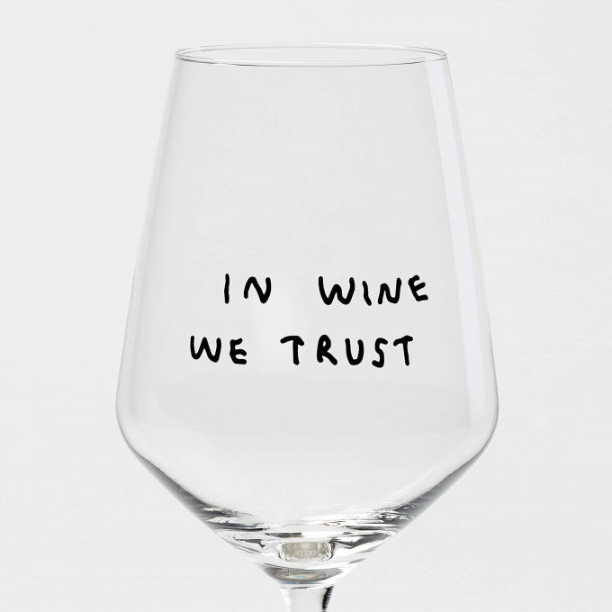 Weinglas IN WINE WE TRUST | Johanna Schwarzer X selekkt