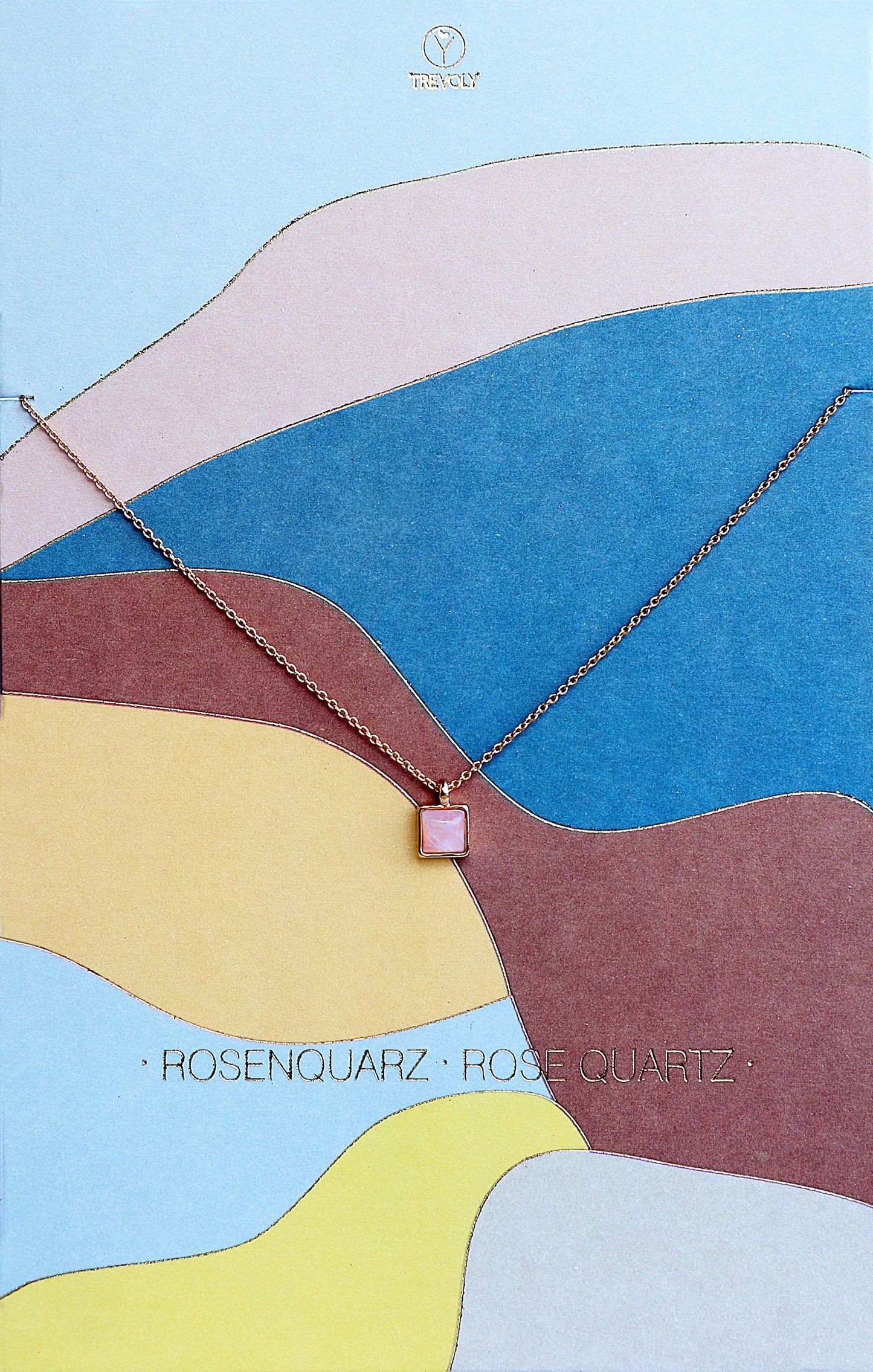 Halskette Rosenquarz trevoly