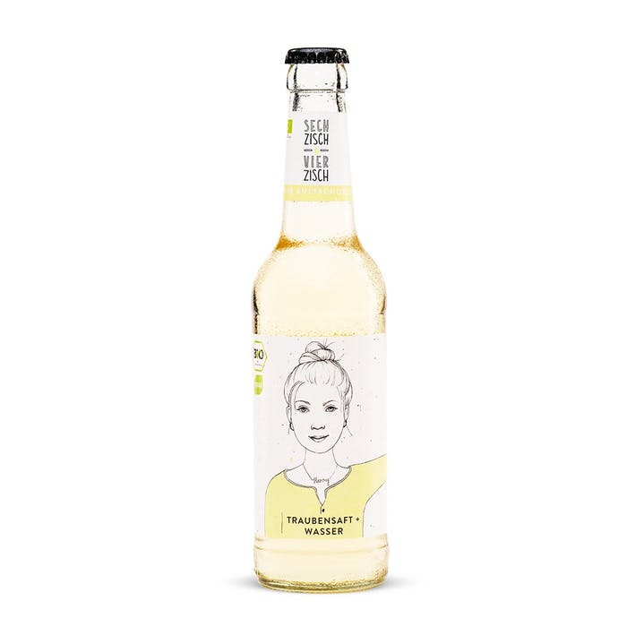 Traubensaft + Wasser (Traubenschorle)