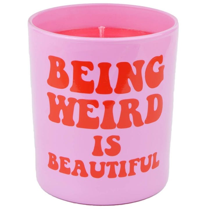 Duftkerze "Being weird is beautiful" flamingo candles