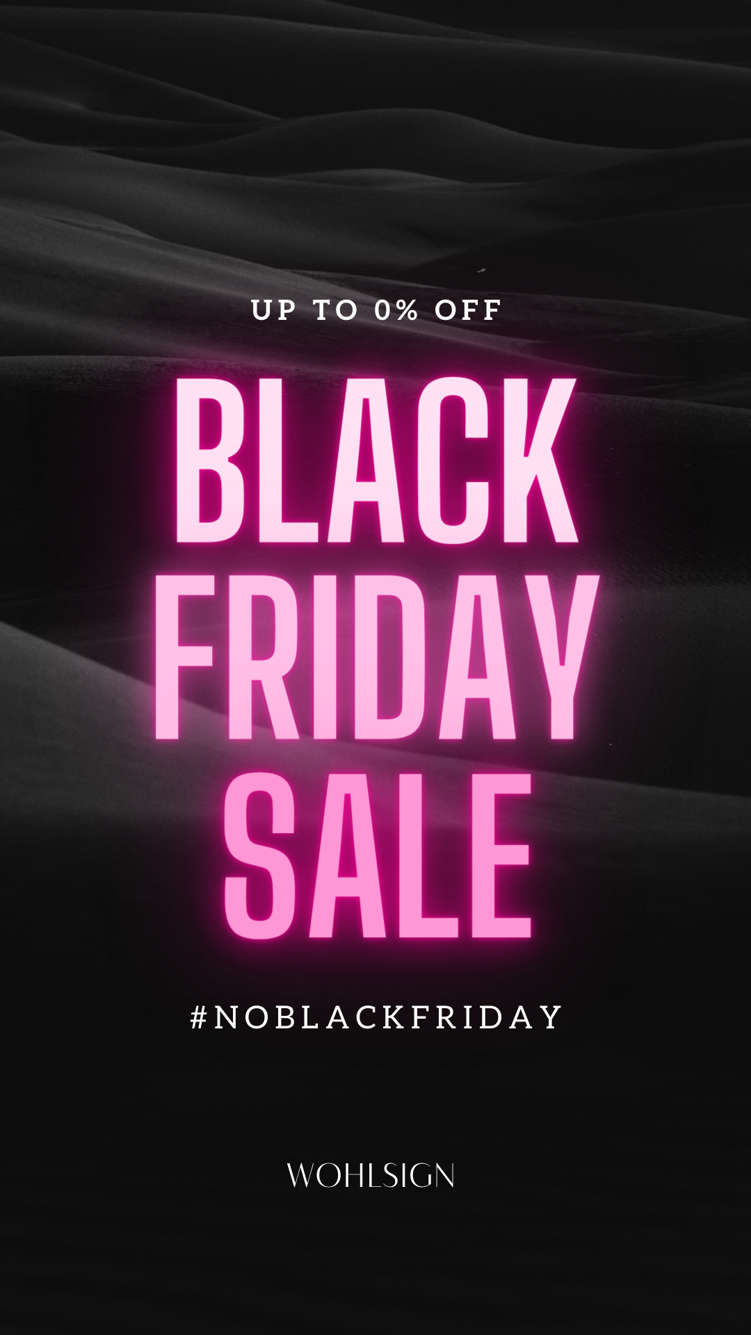 No Black Friday Sale