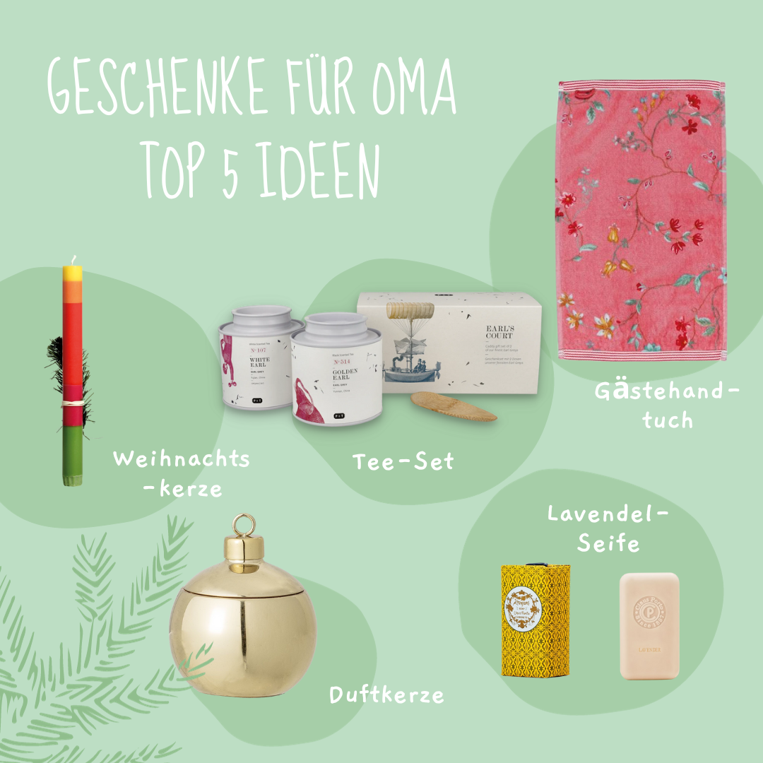 Weihnachtsgeschenkideen für die Oma