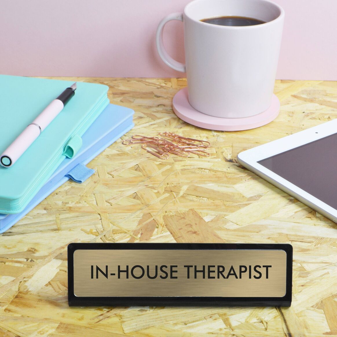 Tischaufsteller "In-house Therapist"