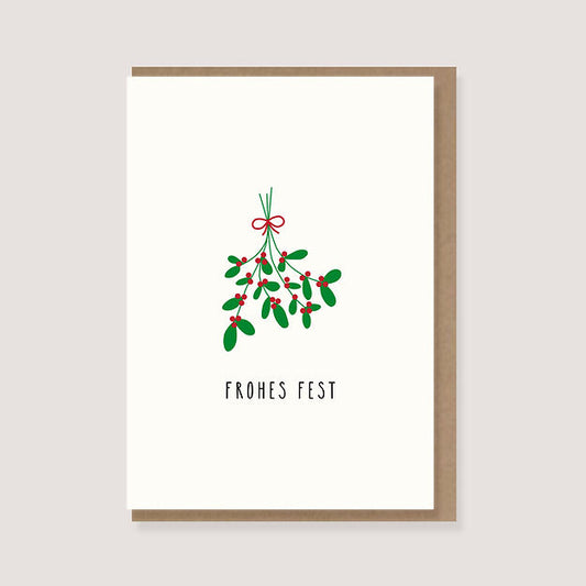Klappkarte mit Umschlag "Frohes Fest"