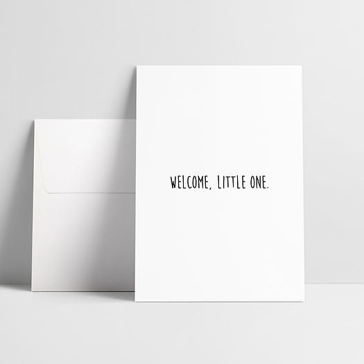 Klappkarte "Welcome little one"