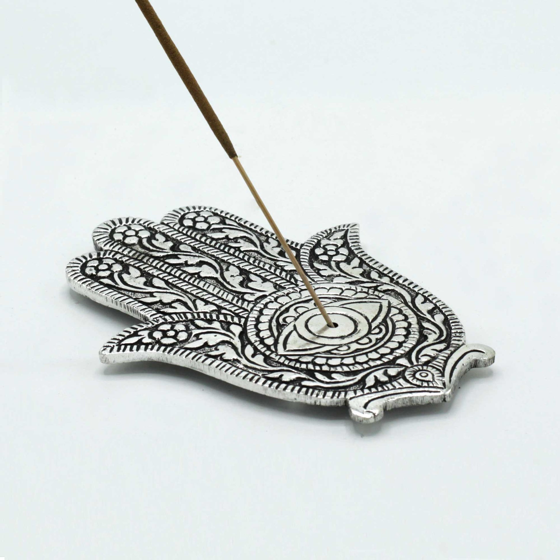 Hamsa Räucherstäbchenhalter Hand | Silber