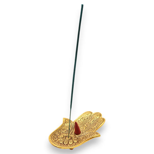 Hamsa Räucherstäbchenhalter Hand Gold