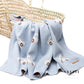 Krabbeldecke Babydecke Auto blau snufie baumwolle
