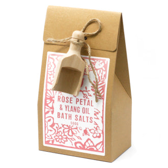 Badesalz Ylang Ylang, Rose und Himalaya Salz