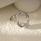 Silberner Ring Kreis | S