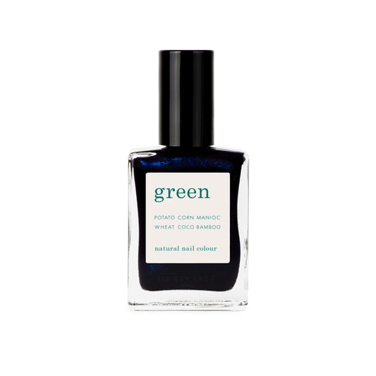 Nagellack "green" dark night nachtblau vegan nachhaltig