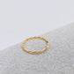 Gedrehter schmaler Ring| Edelstahl | vergoldet