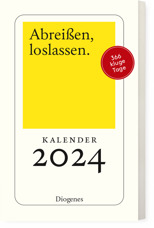 Kalender Abreißen, loslassen 2024 Diogenes