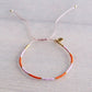 Miyuki Armband mit Farbblockierung — lila/orange
