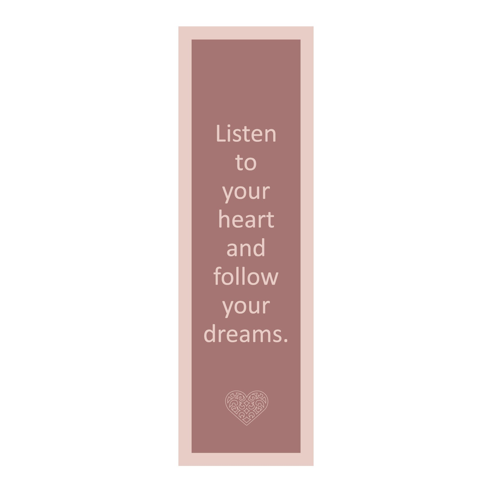 Lesezeichen mit Symbol backing card
