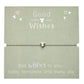 Armband "Good Wishes" | Engel | Edelstahl mit Backing card