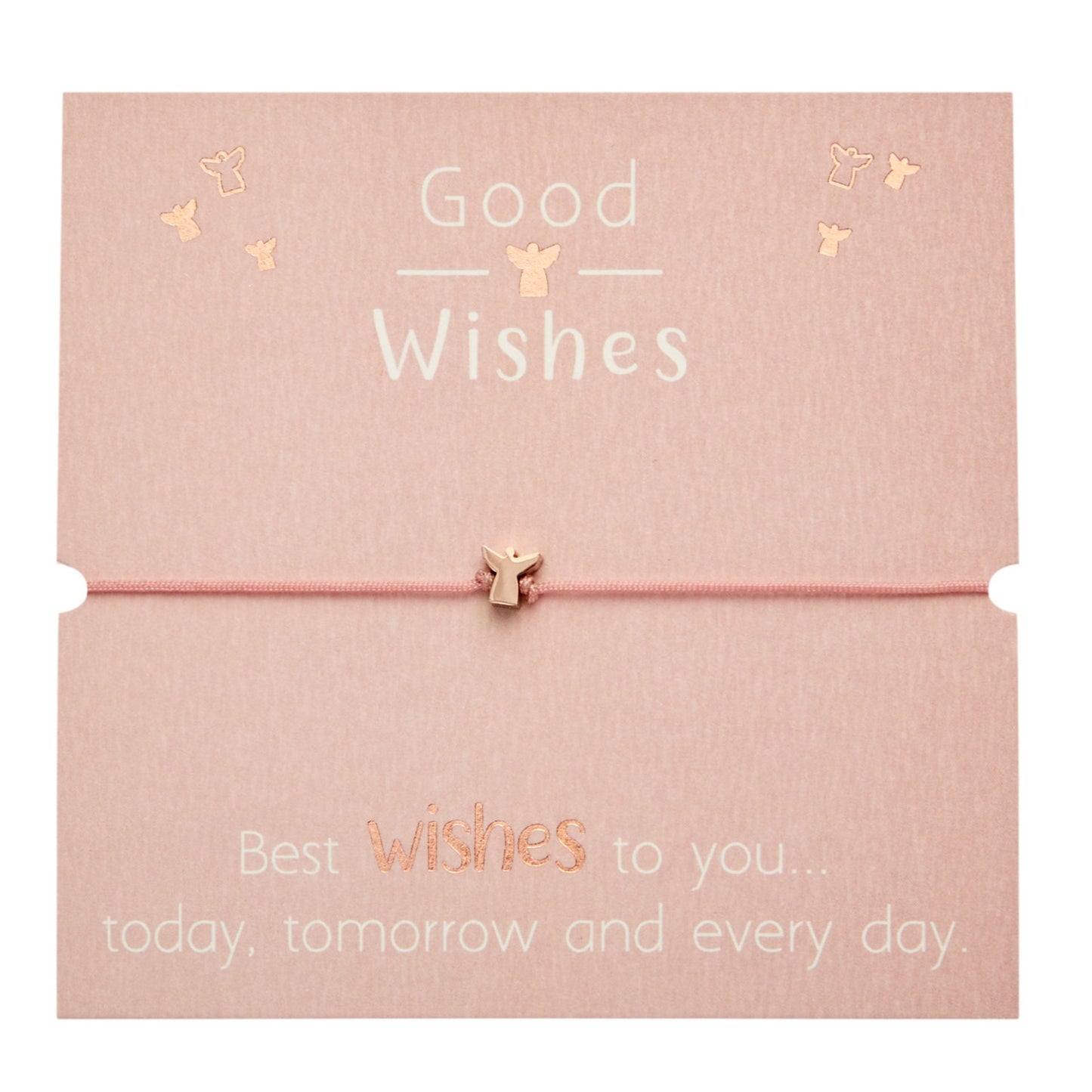 Armband "Good Wishes" | Engel | roségold