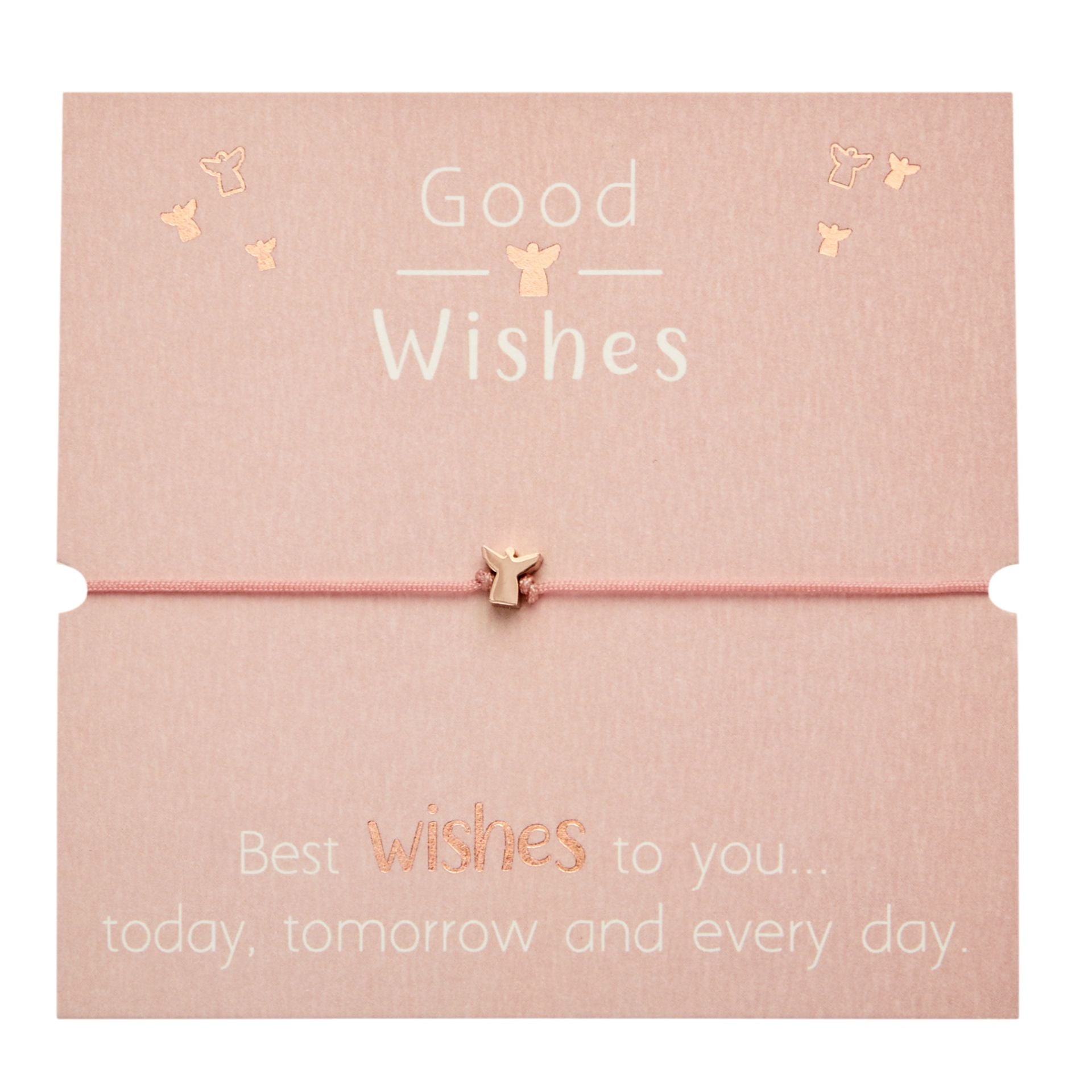 Armband "Good Wishes" | Engel | roségold