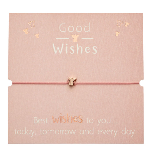 Armband "Good Wishes" | Engel | roségold