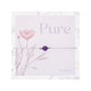Armband "Pure" | Amethyst | Edelstahl backing card