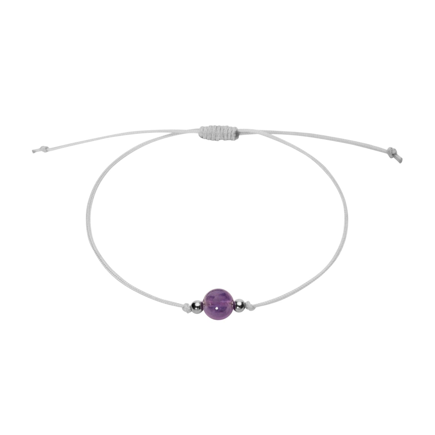 Armband "Pure" | Amethyst | Edelstahl
