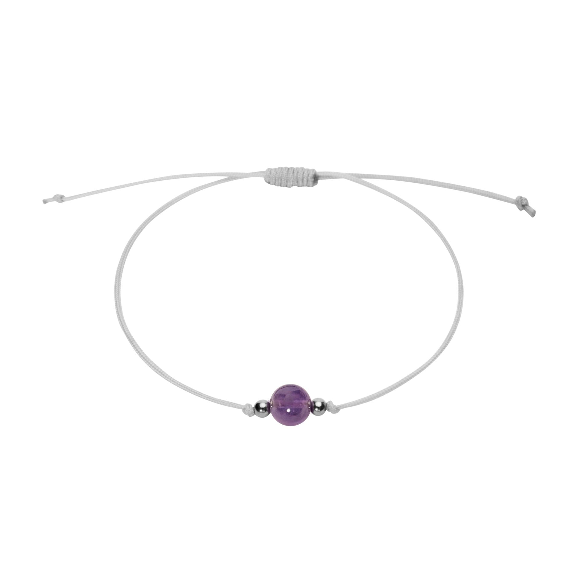 Armband "Pure" | Amethyst | Edelstahl