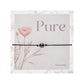 Armband "Pure" |  Hämatit | Edelstahl backing card