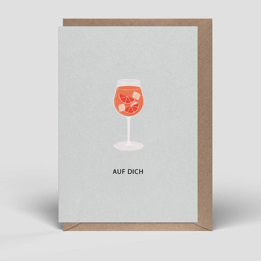 Klappkarte Aperol „Auf dich“