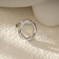 Silberner Ring Kreis | S
